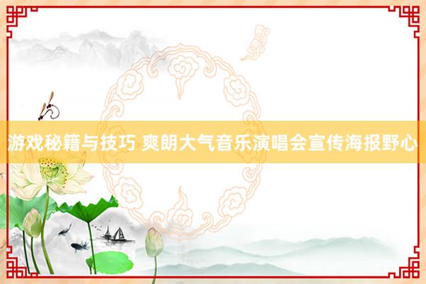 游戏秘籍与技巧 爽朗大气音乐演唱会宣传海报野心