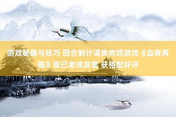 游戏秘籍与技巧 回合制计谋类肉鸽游戏《血夜再临》现已老成发售 获相配好评